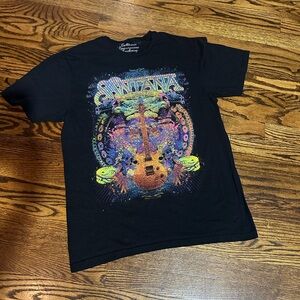 Santana Black Graphic T-Shirt